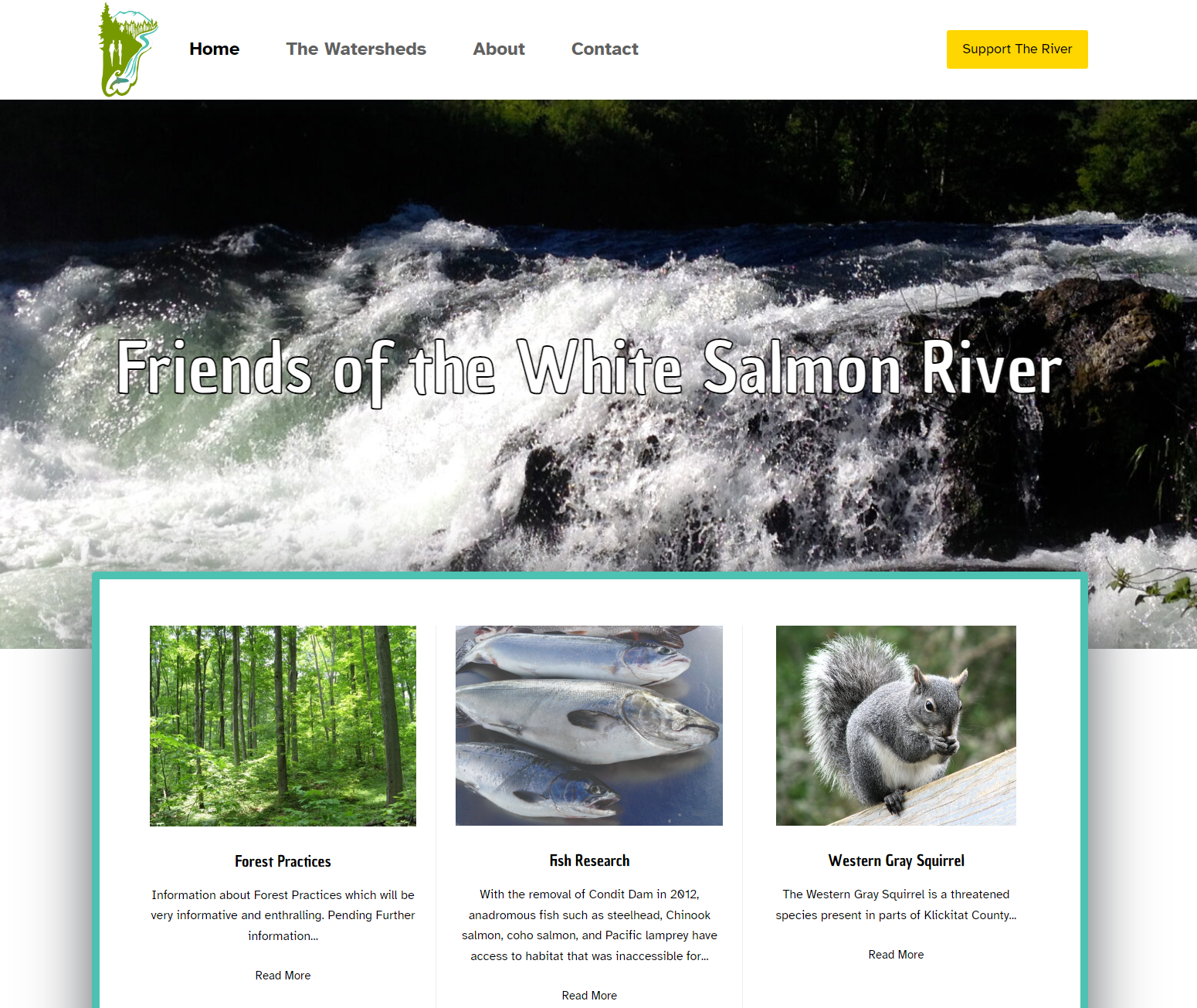 Friends of the White Salmon River redesign